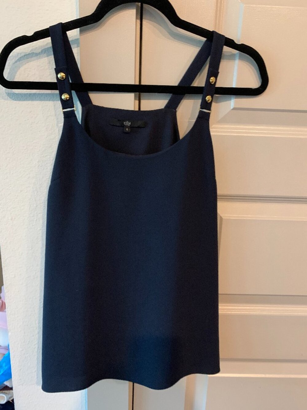 TIBI Navy Blue Tank